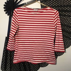 Marimekko Ilma Red & White Striped Shirt